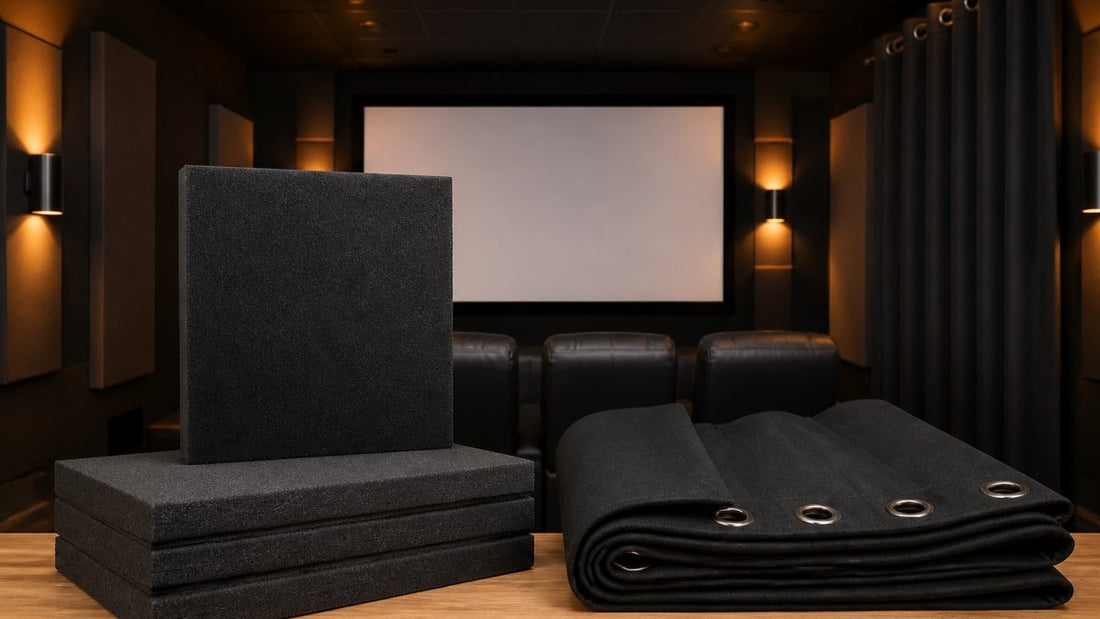 Acoustic Panels vs Soundproof Curtains for Home Theater