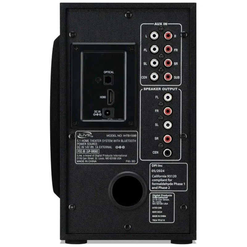5.1 Home Theater System with Bluetooth, IHTB159