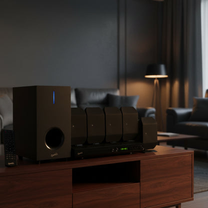 5.1 Home Theater Systems, Black, 53.68 Lb